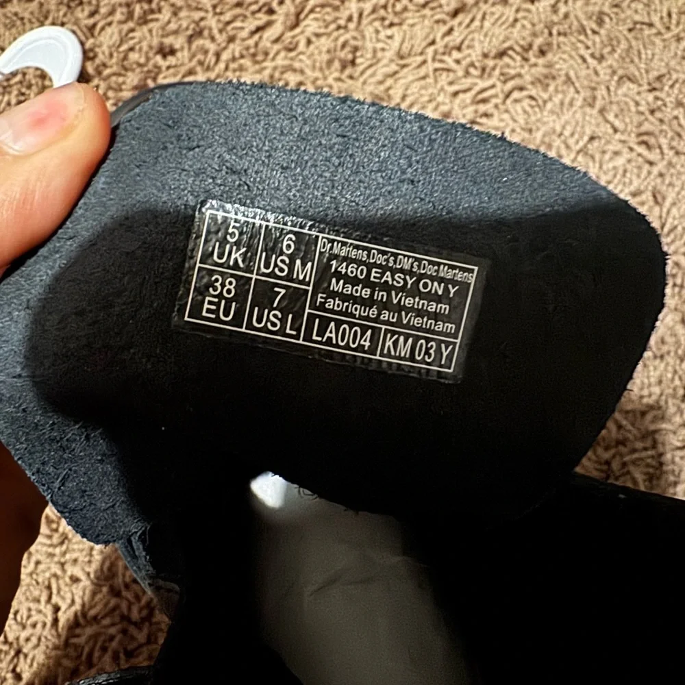 Dr. Martens Kids Black Leather Boots Gorpcore Streetwear Vintage